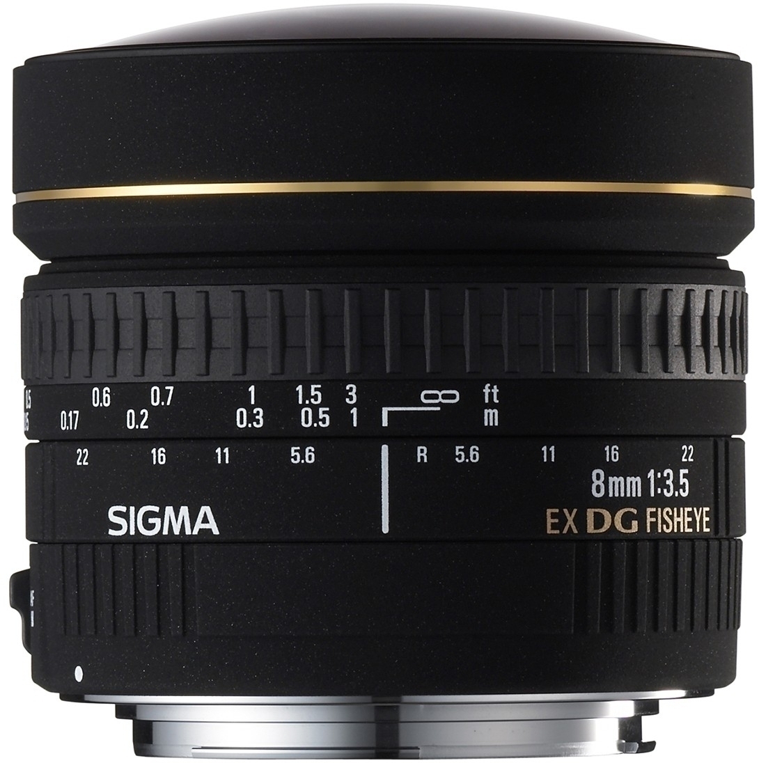 魚眼レンズ/ニコン用】 SIGMA 8mm F3.5 EX DG - レンズ(単焦点)